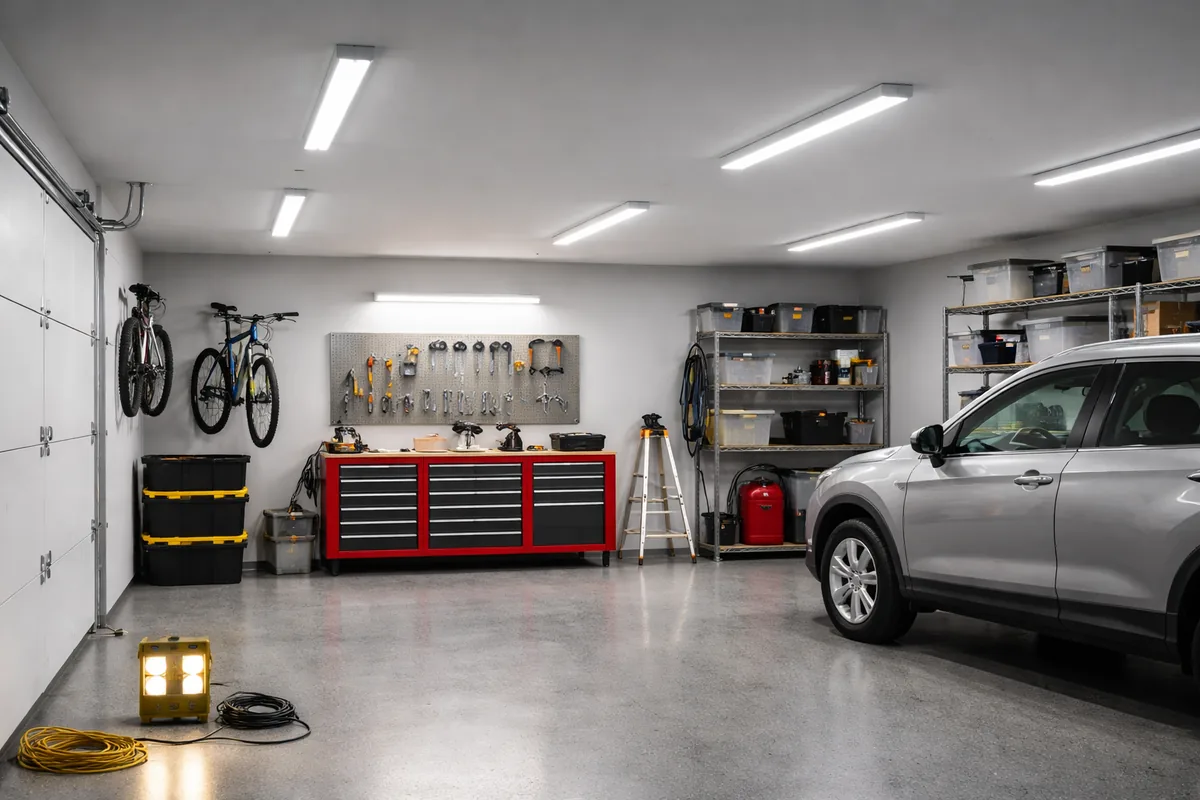 Comment choisir le bon système d'éclairage pour un garage